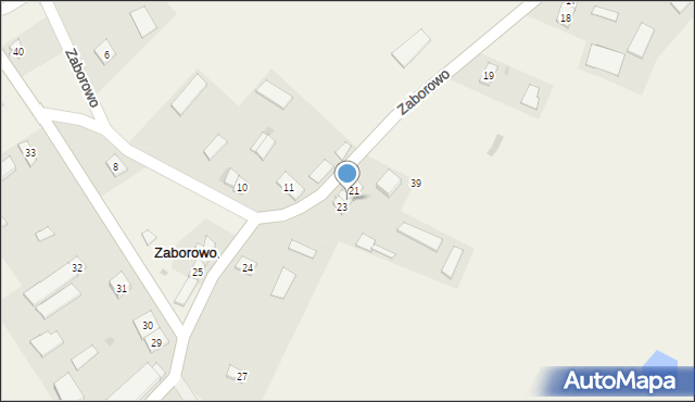 Zaborowo, Zaborowo, 22, mapa Zaborowo