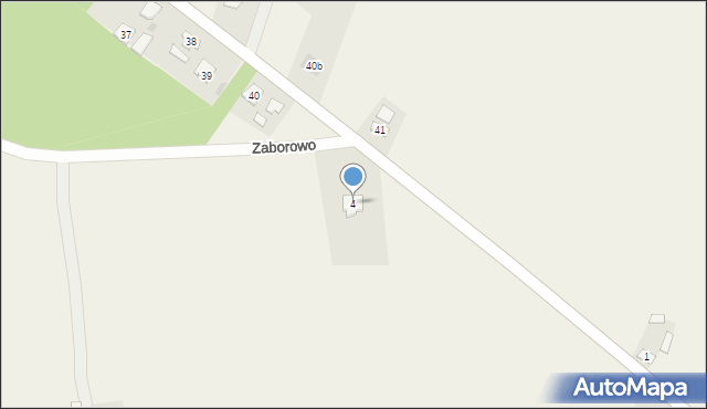 Zaborowo, Zaborowo, 4, mapa Zaborowo
