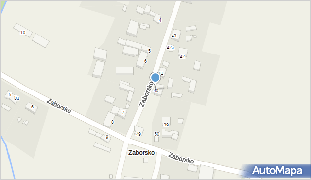 Zaborsko, Zaborsko, 40, mapa Zaborsko