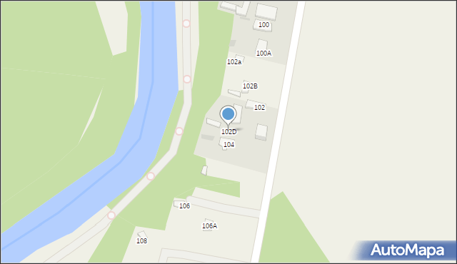 Zaborze, Zaborze, 102D, mapa Zaborze