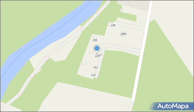 Zaborze, Zaborze, 110, mapa Zaborze