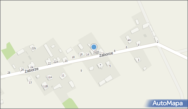 Zaborze, Zaborze, 12, mapa Zaborze