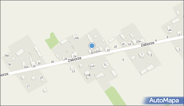 Zaborze, Zaborze, 22, mapa Zaborze