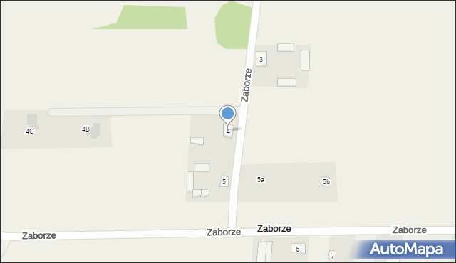 Zaborze, Zaborze, 4, mapa Zaborze