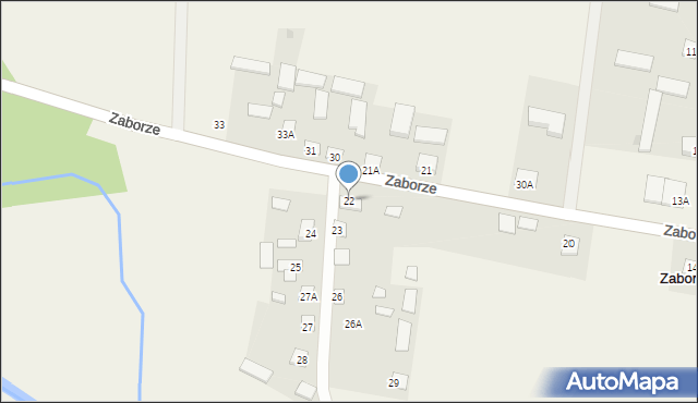 Zaborze, Zaborze, 22, mapa Zaborze