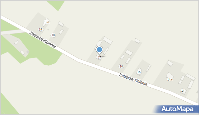 Zaborze, Zaborze, 17, mapa Zaborze