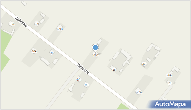 Zaborze, Zaborze, 28A, mapa Zaborze
