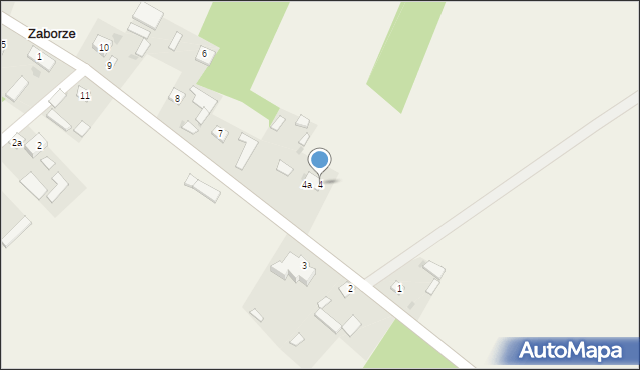 Zaborze, Zaborze, 4, mapa Zaborze