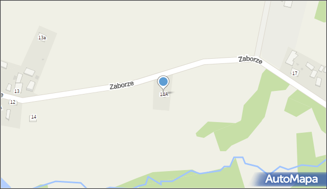 Zaborze, Zaborze, 14A, mapa Zaborze