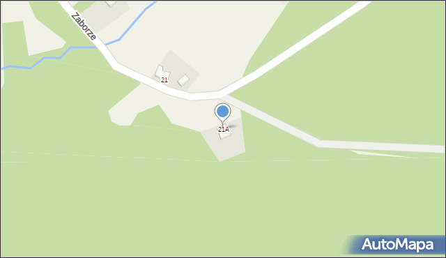 Zaborze, Zaborze, 21A, mapa Zaborze