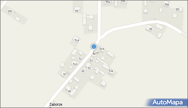 Zaborze, Zaborze, 54, mapa Zaborze