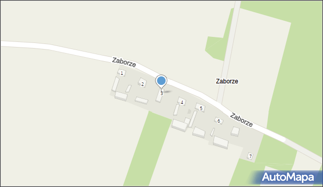 Zaborze, Zaborze, 3, mapa Zaborze