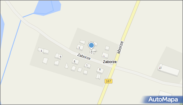 Zaborze, Zaborze, 2, mapa Zaborze