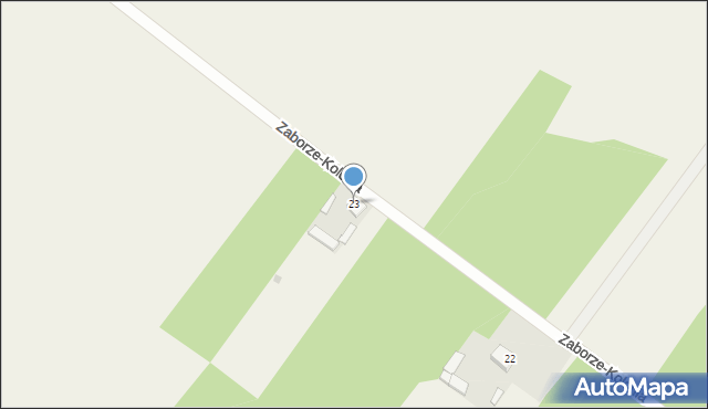 Zaborze-Kolonia, Zaborze-Kolonia, 23, mapa Zaborze-Kolonia