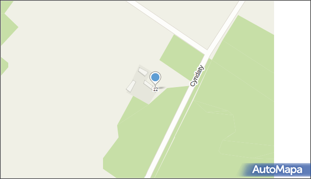 Zaborze Krzeczanowskie, Zaborze Krzeczanowskie, 12, mapa Zaborze Krzeczanowskie