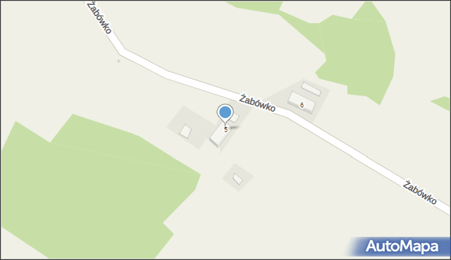 Żabówko, Żabówko, 5, mapa Żabówko
