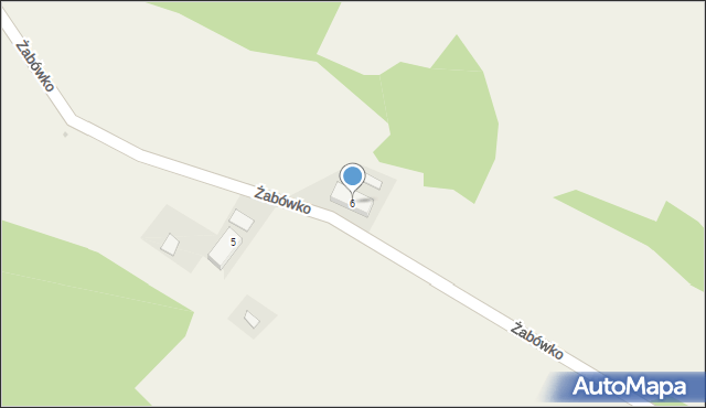Żabówko, Żabówko, 6, mapa Żabówko