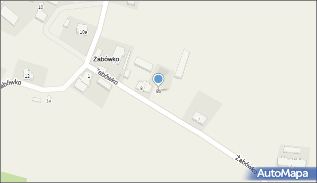 Żabówko, Żabówko, 8b, mapa Żabówko