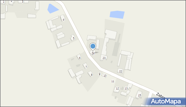 Żabowo, Żabowo, 24, mapa Żabowo