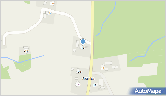 Zabratówka, Zabratówka, 14, mapa Zabratówka