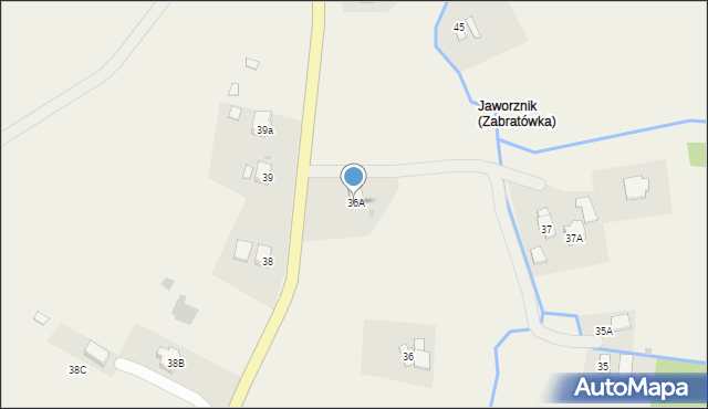 Zabratówka, Zabratówka, 36A, mapa Zabratówka