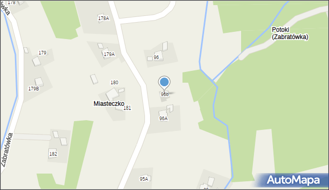 Zabratówka, Zabratówka, 96b, mapa Zabratówka