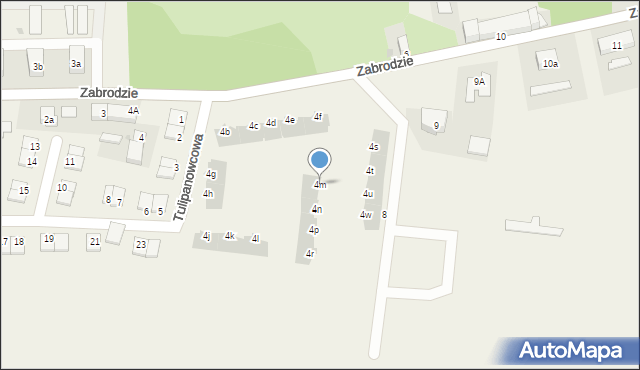 Zabrodzie, Zabrodzie, 4m, mapa Zabrodzie