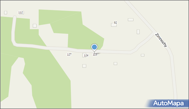 Ząbrowiec, Ząbrowiec, 123, mapa Ząbrowiec