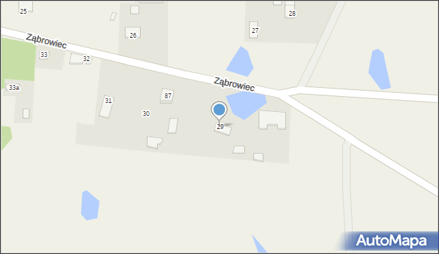 Ząbrowiec, Ząbrowiec, 29, mapa Ząbrowiec