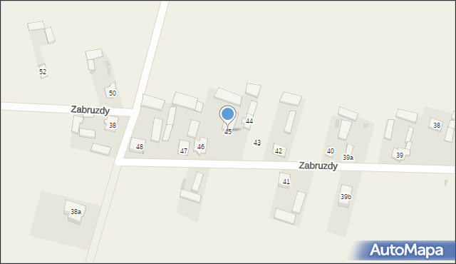 Zabruzdy, Zabruzdy, 45, mapa Zabruzdy