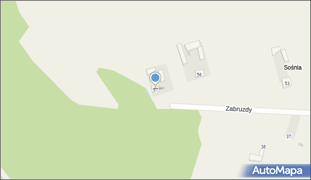 Zabruzdy, Zabruzdy, 57, mapa Zabruzdy