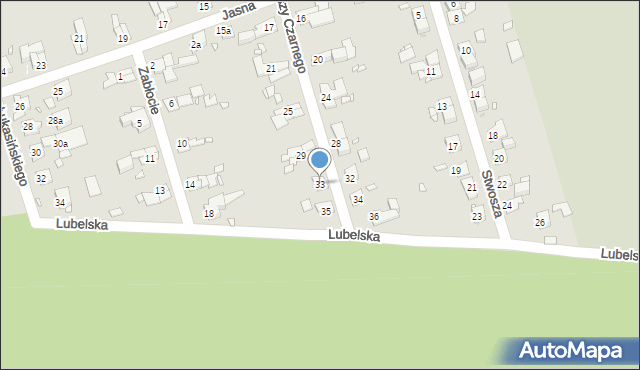 Zabrze, Zawiszy Czarnego, 33, mapa Zabrza