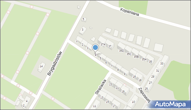 Zabrze, Zapolskiej Gabrieli, 4, mapa Zabrza