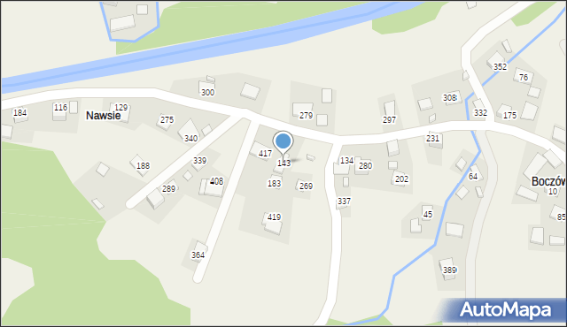 Zabrzeż, Zabrzeż, 143, mapa Zabrzeż