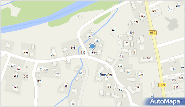 Zabrzeż, Zabrzeż, 175, mapa Zabrzeż