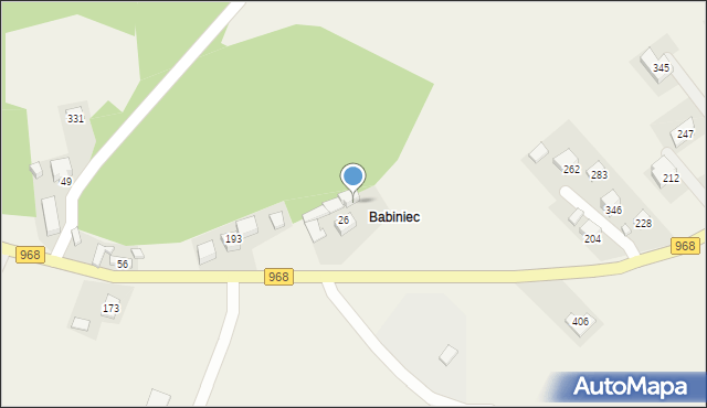 Zabrzeż, Zabrzeż, 26a, mapa Zabrzeż