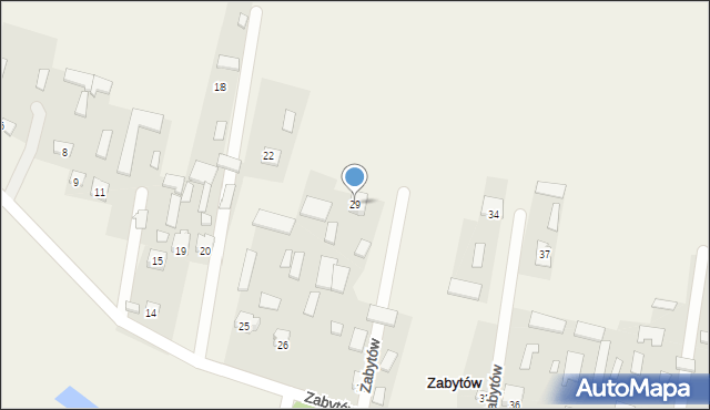 Zabytów, Zabytów, 29, mapa Zabytów