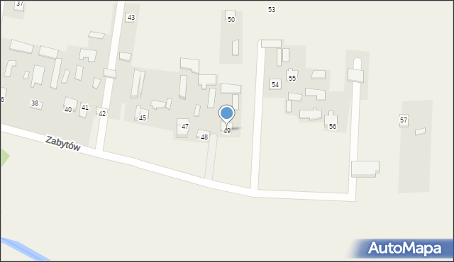 Zabytów, Zabytów, 49, mapa Zabytów