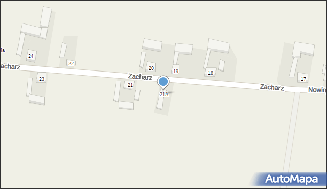 Zacharz, Zacharz, 21A, mapa Zacharz