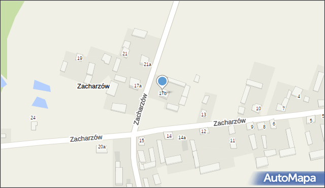 Zacharzów, Zacharzów, 17b, mapa Zacharzów