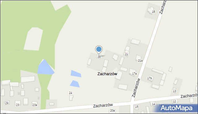 Zacharzów, Zacharzów, 19, mapa Zacharzów