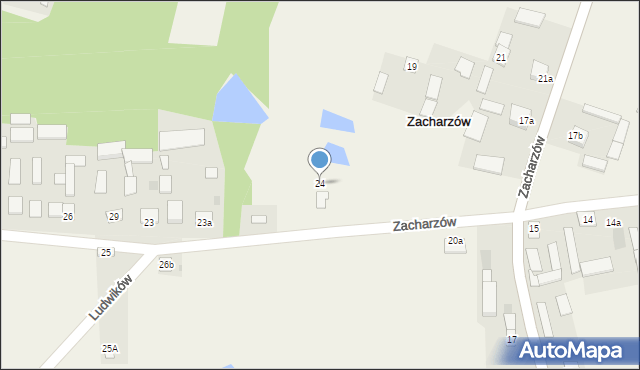 Zacharzów, Zacharzów, 24, mapa Zacharzów