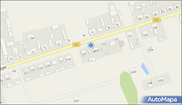 Zacharzyn, Zacharzyn, 114, mapa Zacharzyn