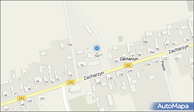 Zacharzyn, Zacharzyn, 54a, mapa Zacharzyn