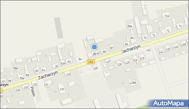 Zacharzyn, Zacharzyn, 65, mapa Zacharzyn