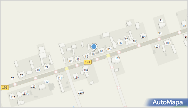 Zacharzyn, Zacharzyn, 83, mapa Zacharzyn