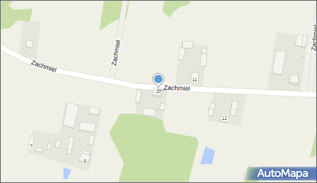 Zachmiel, Zachmiel, 10, mapa Zachmiel