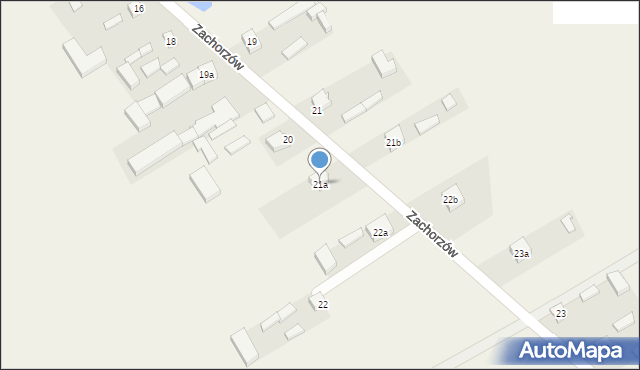 Zachorzów, Zachorzów, 21a, mapa Zachorzów