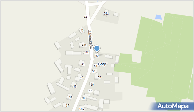 Zachorzów, Zachorzów, 52, mapa Zachorzów