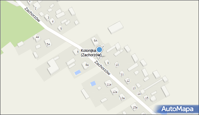 Zachorzów, Zachorzów, 8, mapa Zachorzów